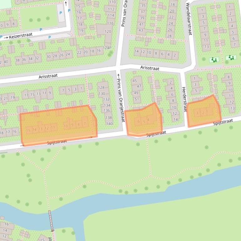 Kaart van postcodegebied 1531EA.