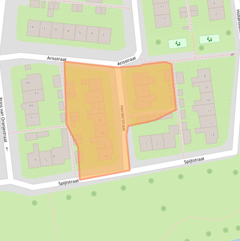 Kaart van postcodegebied 1531EC.