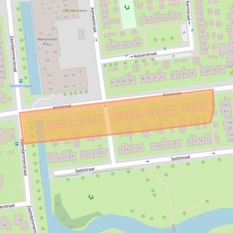 Kaart van postcodegebied 1531EG.