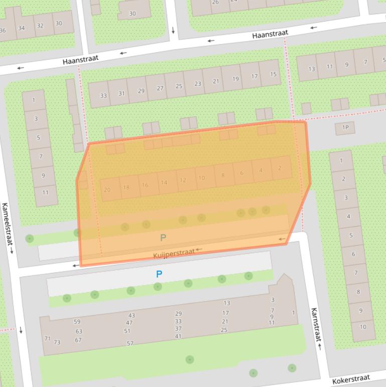 Kaart van postcodegebied 1531ER.