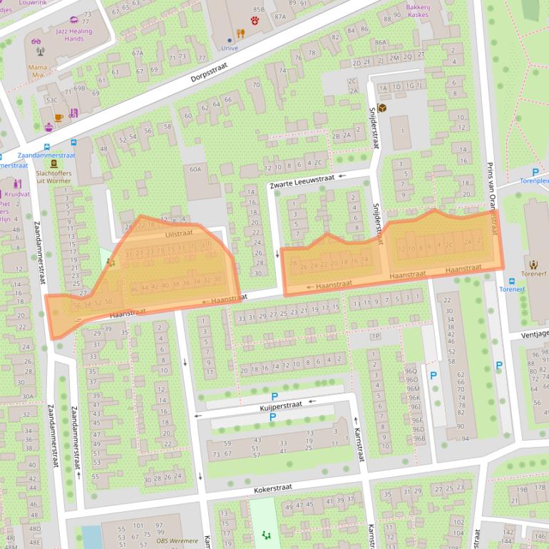 Kaart van postcodegebied 1531ET.