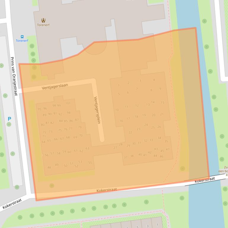 Kaart van postcodegebied 1531GK.