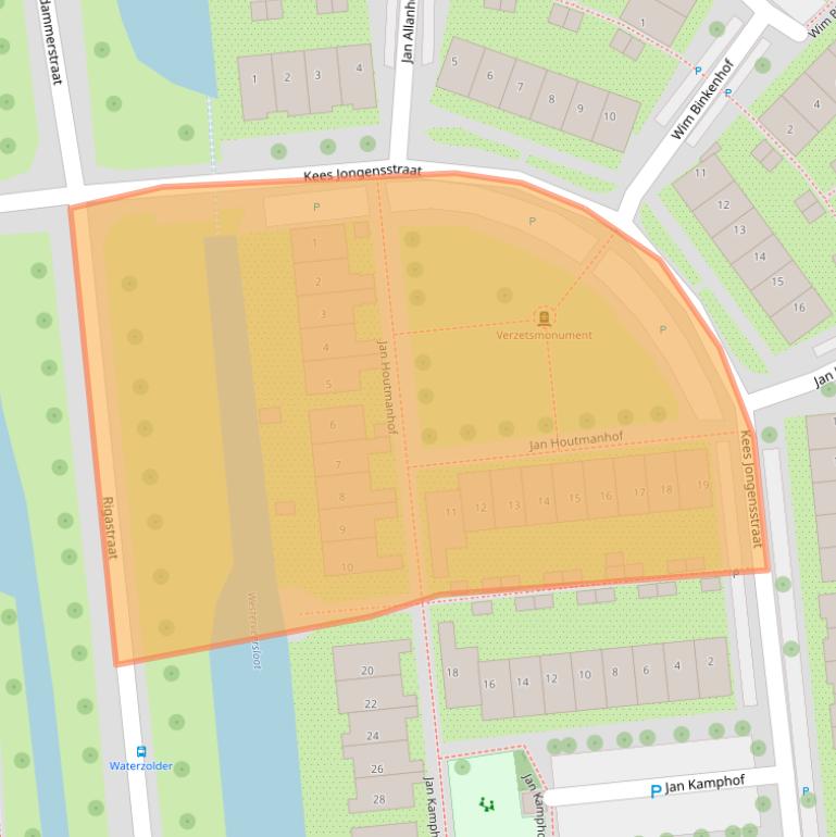 Kaart van postcodegebied 1531GV.
