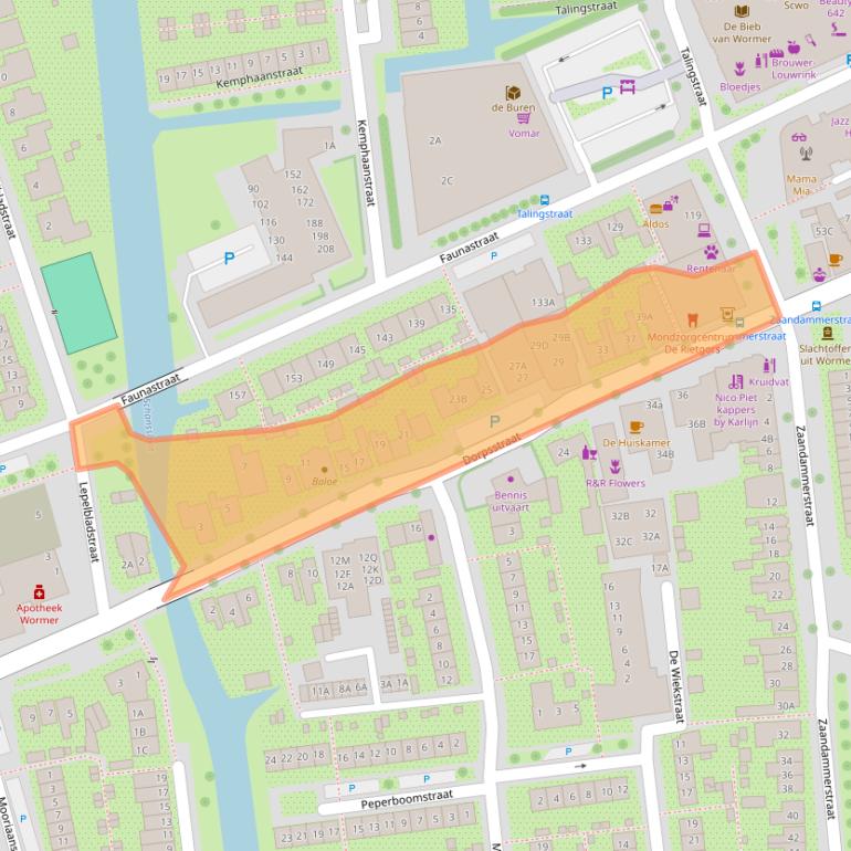 Kaart van postcodegebied 1531HA.