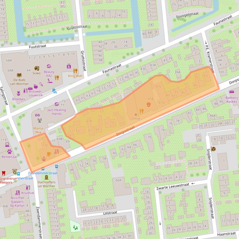 Kaart van postcodegebied 1531HB.