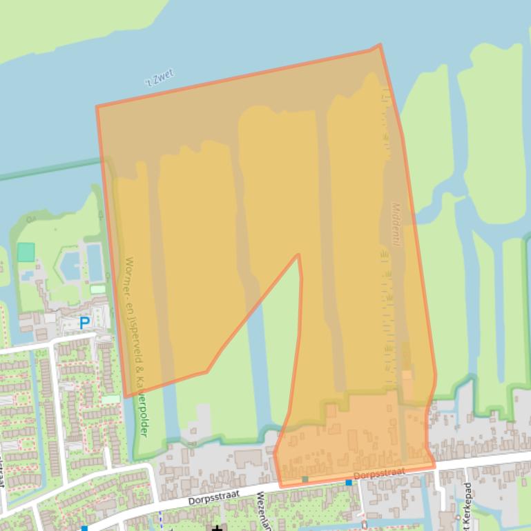 Kaart van postcodegebied 1531HE.