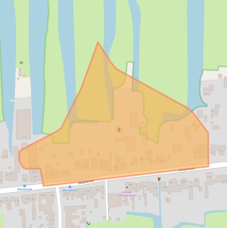 Kaart van postcodegebied 1531HH.