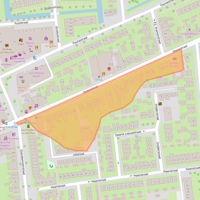 Kaart van postcodegebied 1531HN.