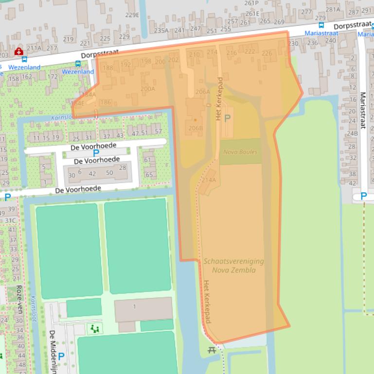 Kaart van postcodegebied 1531HS.