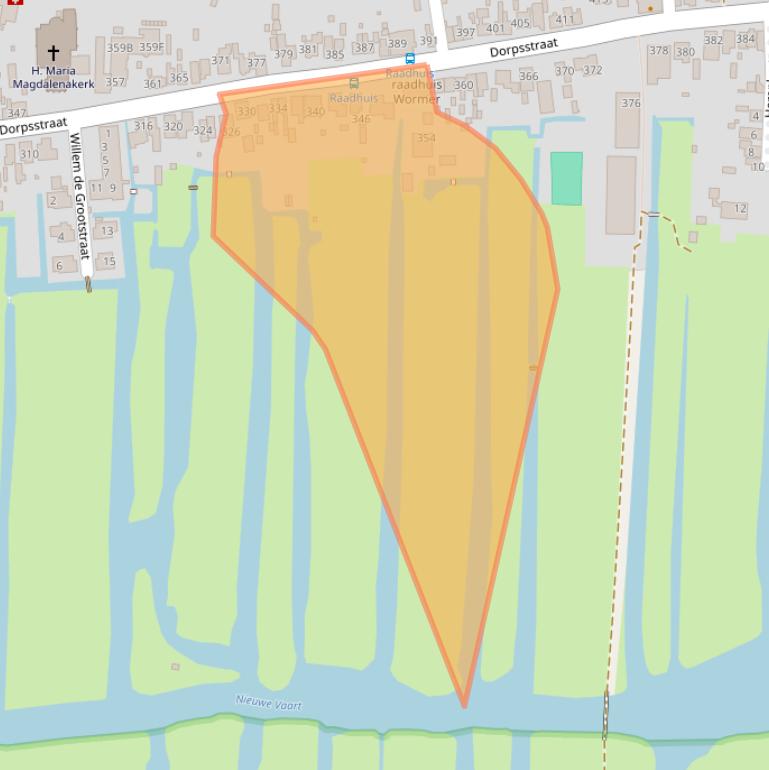 Kaart van postcodegebied 1531HX.
