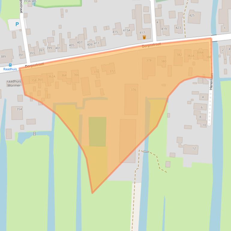 Kaart van postcodegebied 1531HZ.