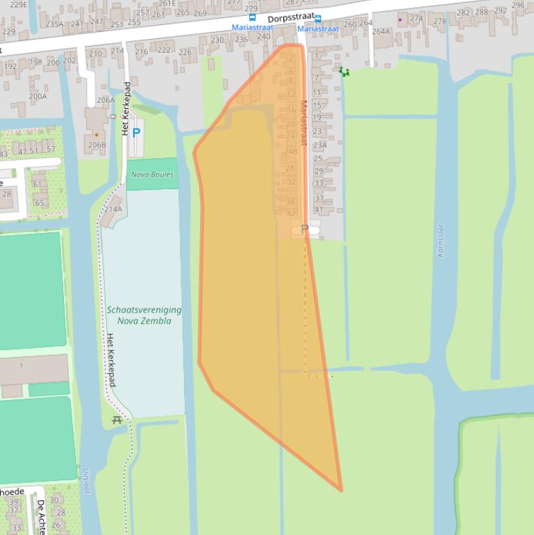 Kaart van postcodegebied 1531JB.