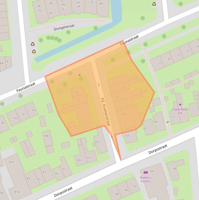 Kaart van postcodegebied 1531JC.