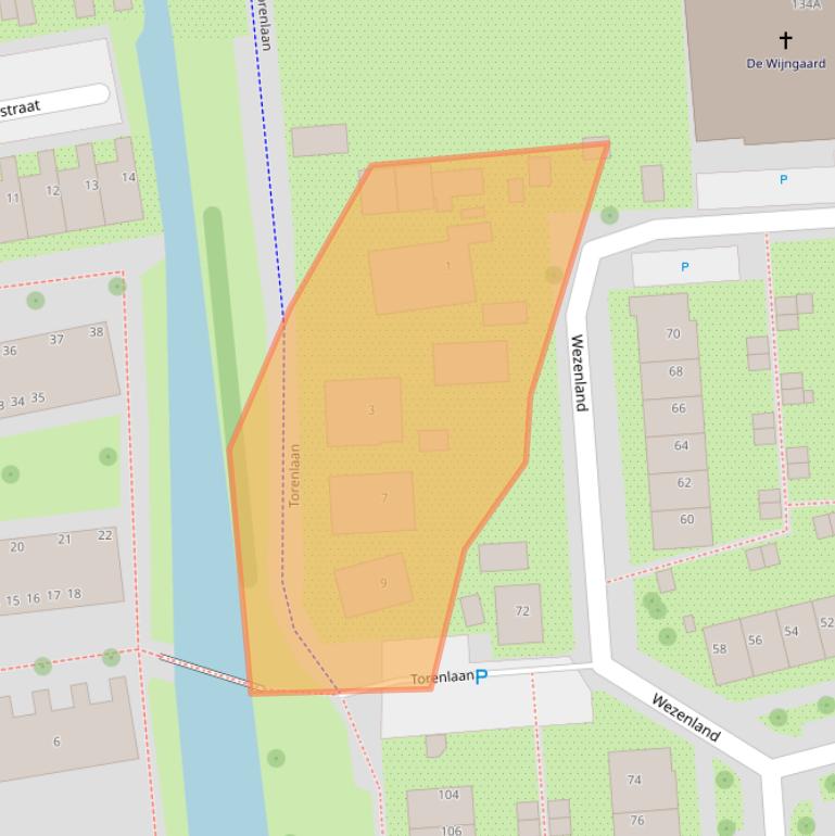 Kaart van postcodegebied 1531JD.