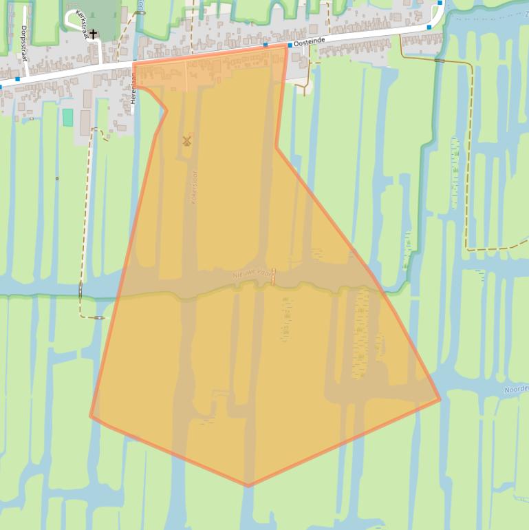 Kaart van postcodegebied 1531KD.