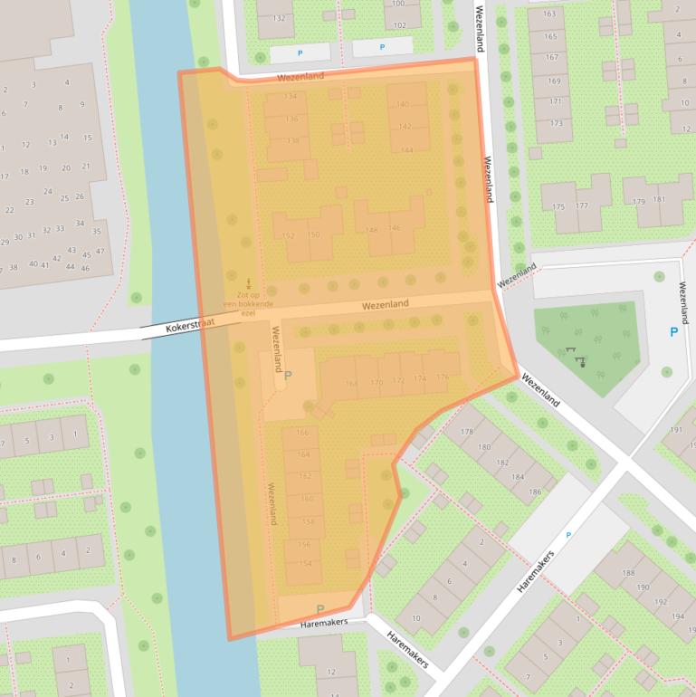 Kaart van postcodegebied 1531LS.