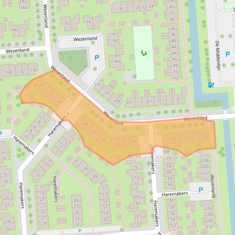 Kaart van postcodegebied 1531LT.