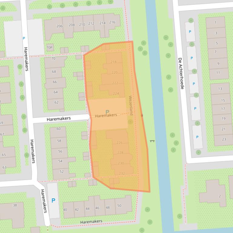 Kaart van postcodegebied 1531LV.