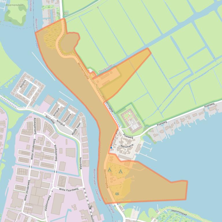 Kaart van postcodegebied 1531MC.