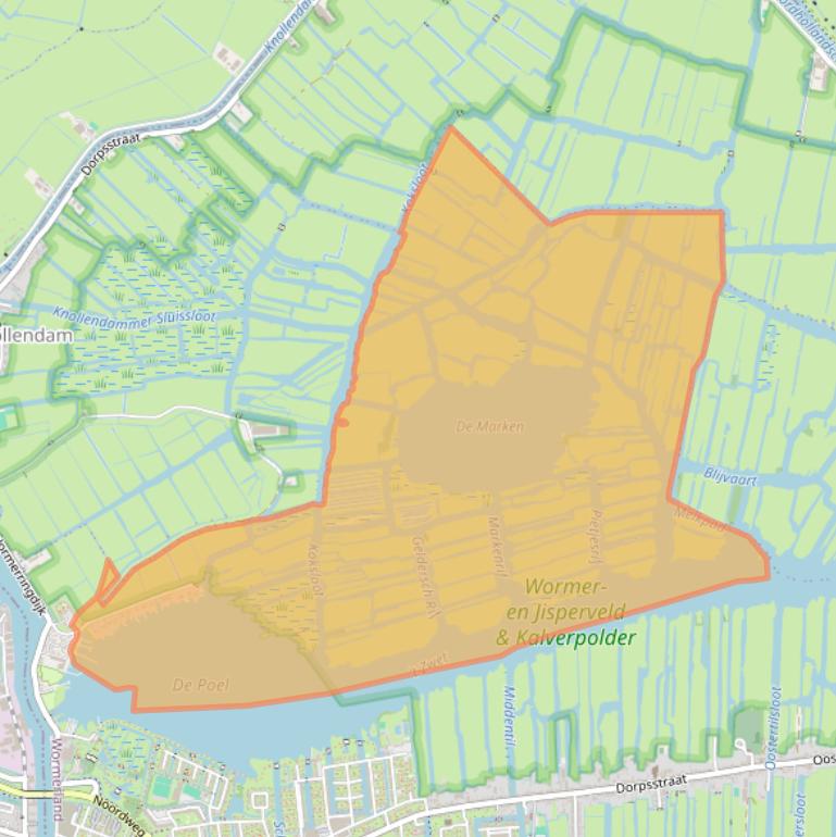 Kaart van postcodegebied 1531MD.