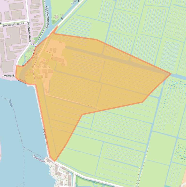 Kaart van postcodegebied 1531MT.
