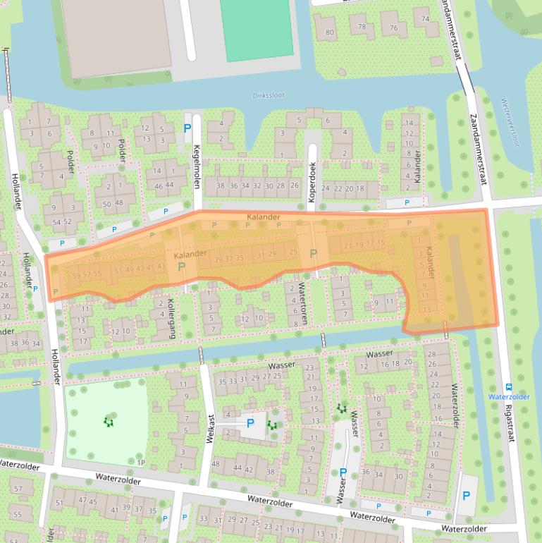 Kaart van postcodegebied 1531ND.