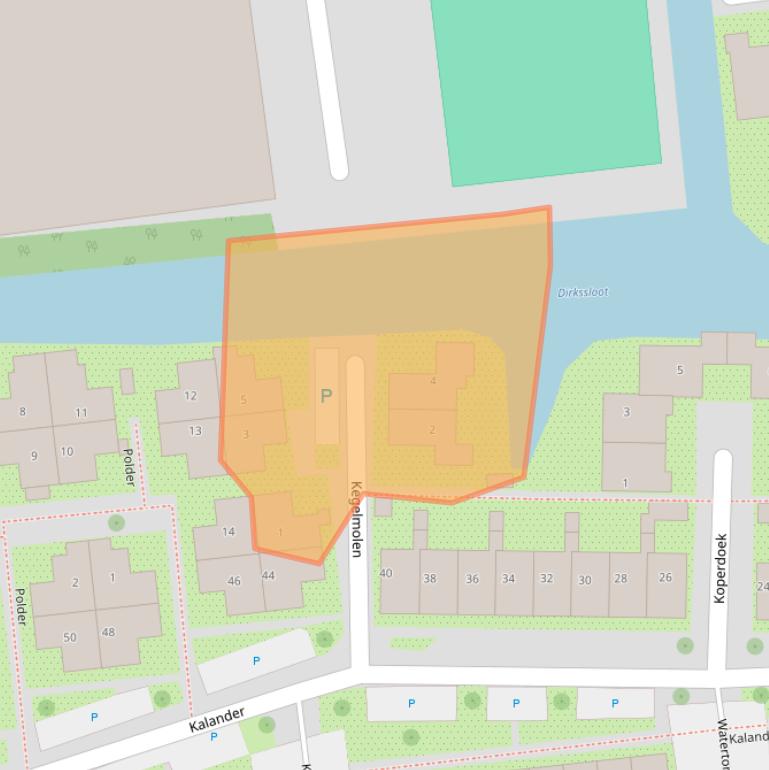 Kaart van postcodegebied 1531NK.