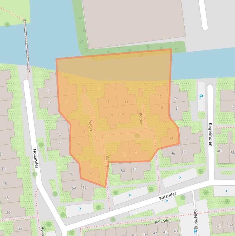 Kaart van postcodegebied 1531NL.