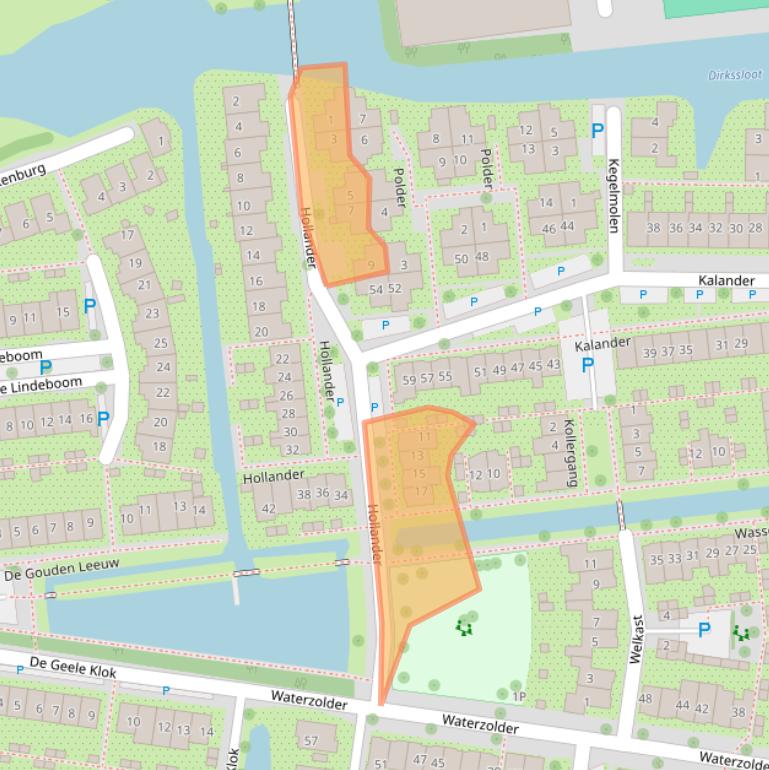 Kaart van postcodegebied 1531NM.
