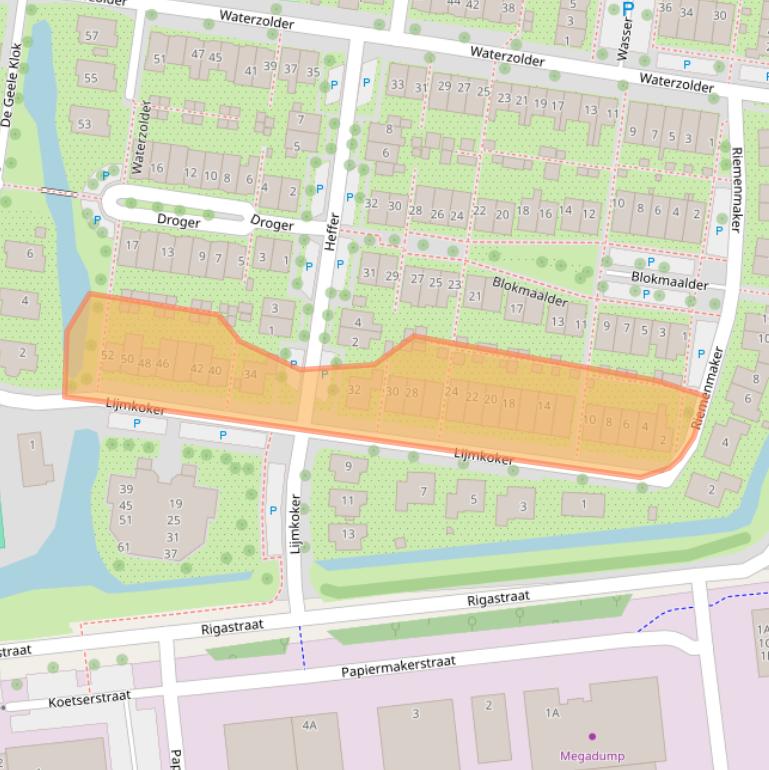 Kaart van postcodegebied 1531PA.