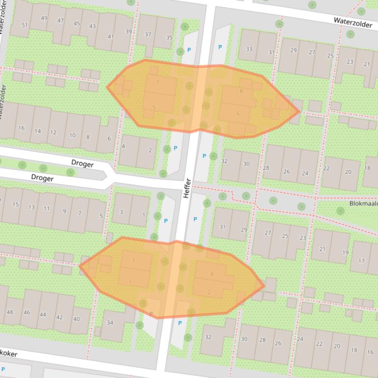 Kaart van postcodegebied 1531PC.