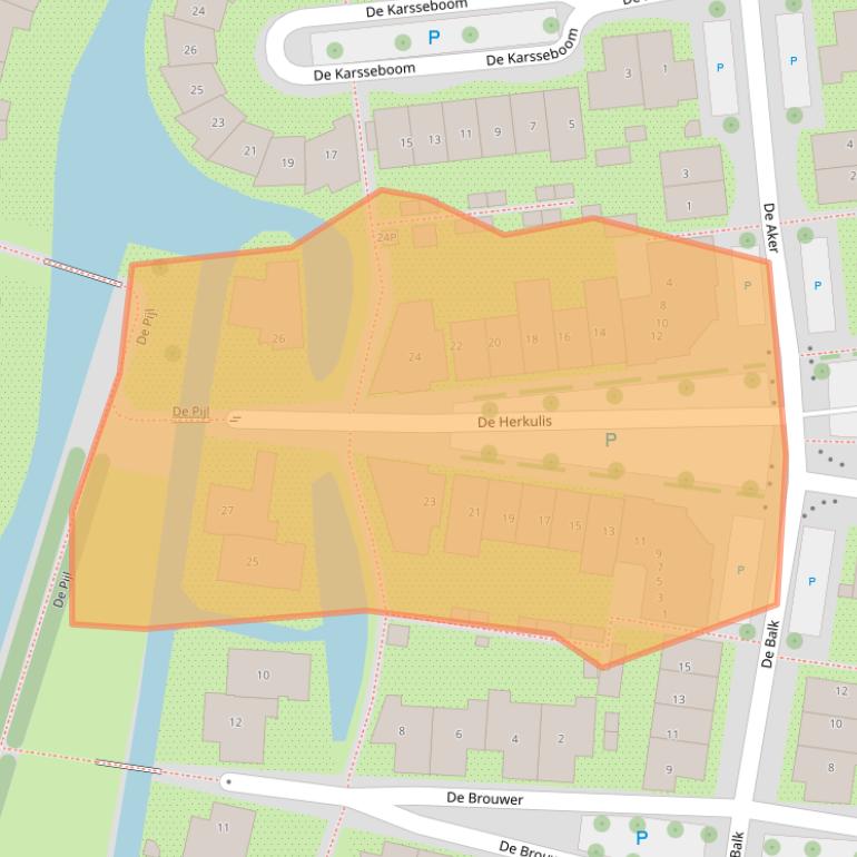 Kaart van postcodegebied 1531PR.