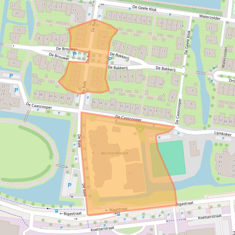 Kaart van postcodegebied 1531PS.