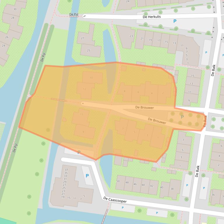 Kaart van postcodegebied 1531PT.
