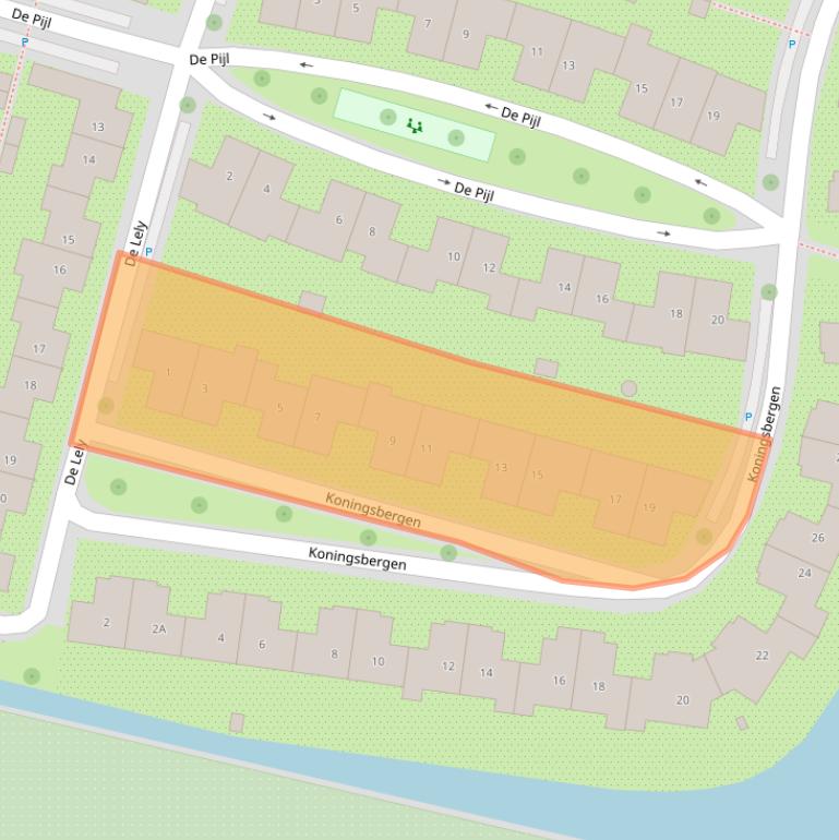 Kaart van postcodegebied 1531RA.