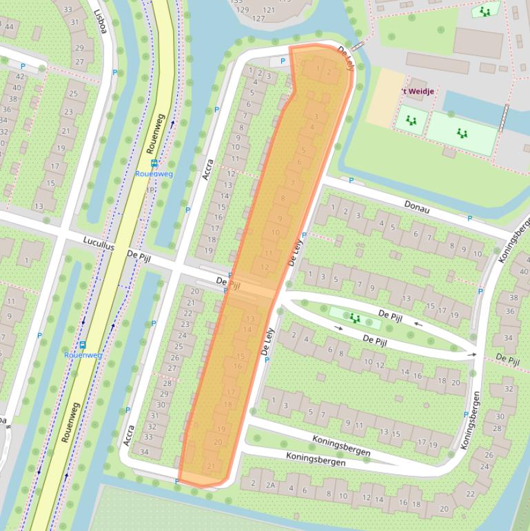 Kaart van postcodegebied 1531RE.