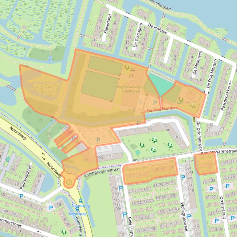 Kaart van postcodegebied 1531SJ.