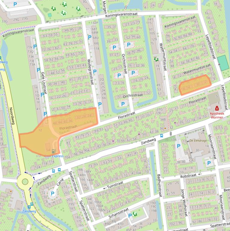 Kaart van postcodegebied 1531TC.