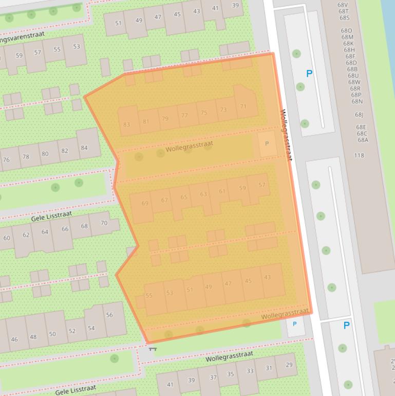 Kaart van postcodegebied 1531TE.