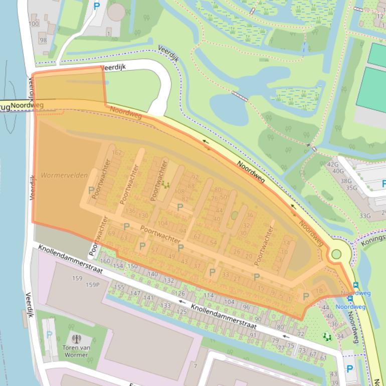 Kaart van postcodegebied 1531TZ.