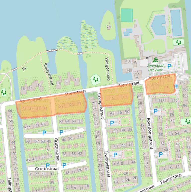 Kaart van postcodegebied 1531VM.