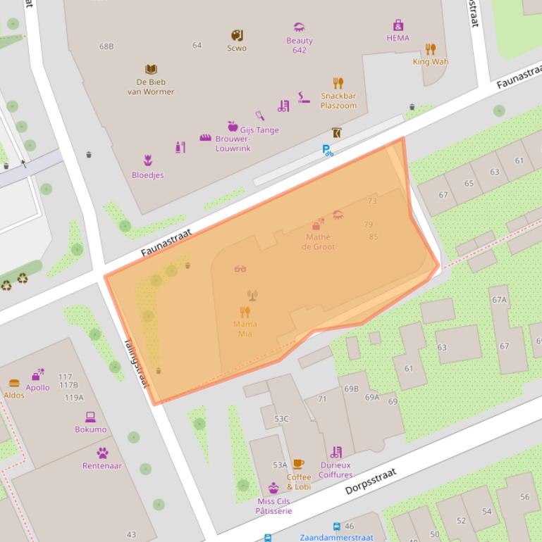 Kaart van postcodegebied 1531WD.