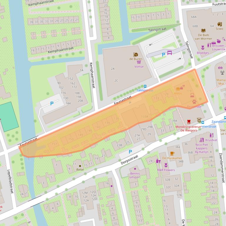 Kaart van postcodegebied 1531WE.