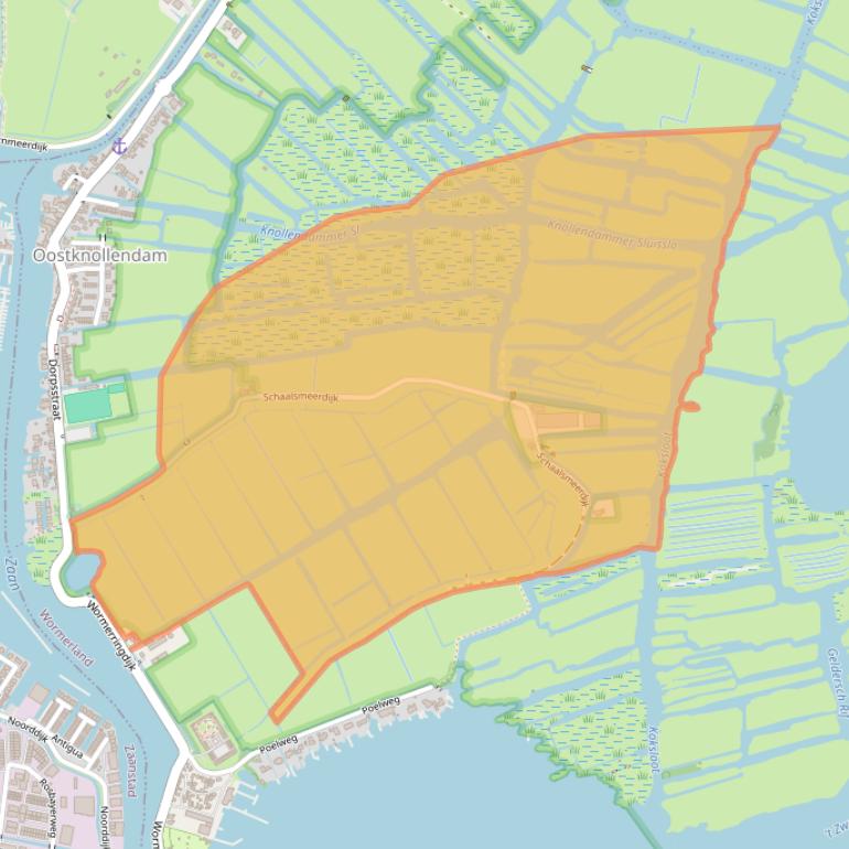 Kaart van postcodegebied 1534NA.