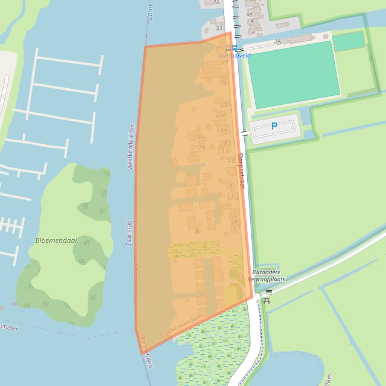 Kaart van postcodegebied 1534NB.