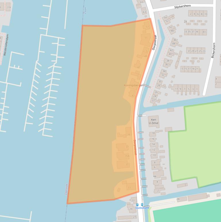 Kaart van postcodegebied 1534NC.