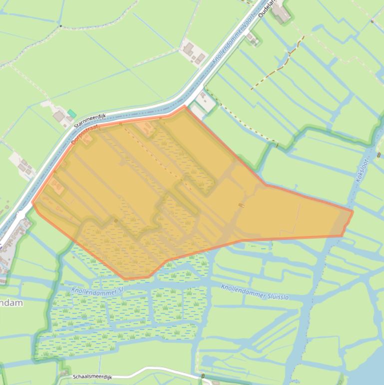 Kaart van postcodegebied 1534NN.