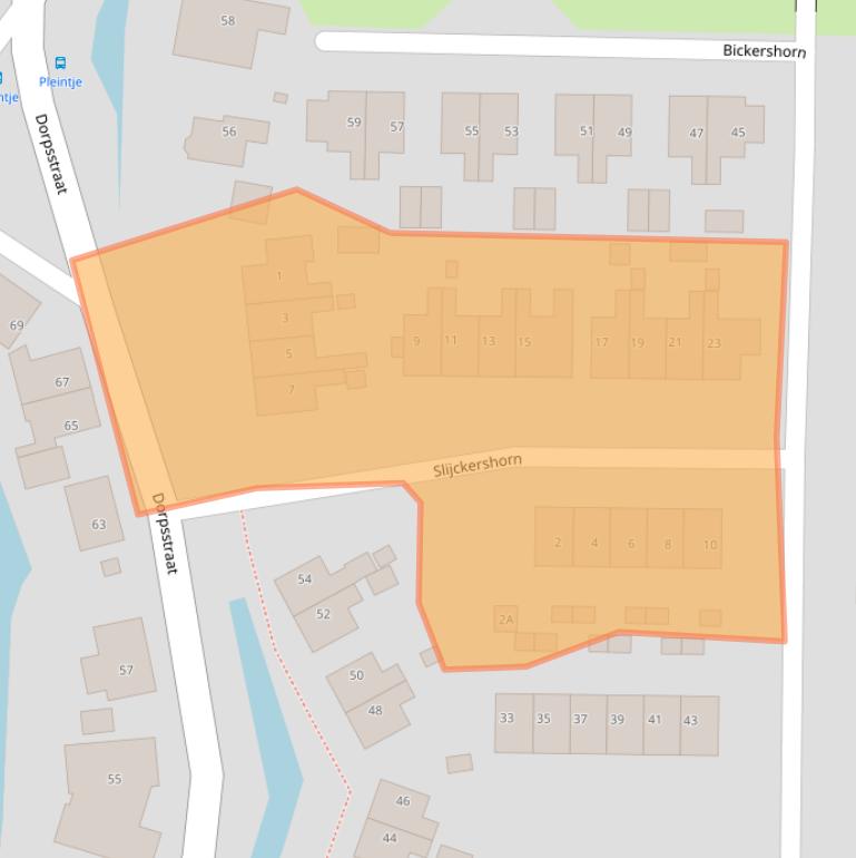 Kaart van postcodegebied 1534NW.