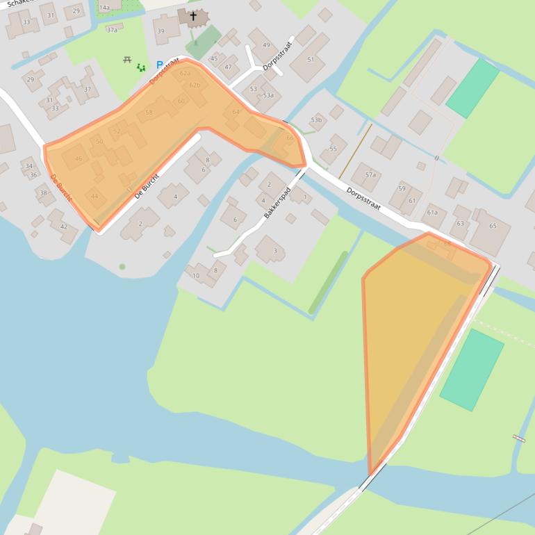 Kaart van postcodegebied 1536AH.