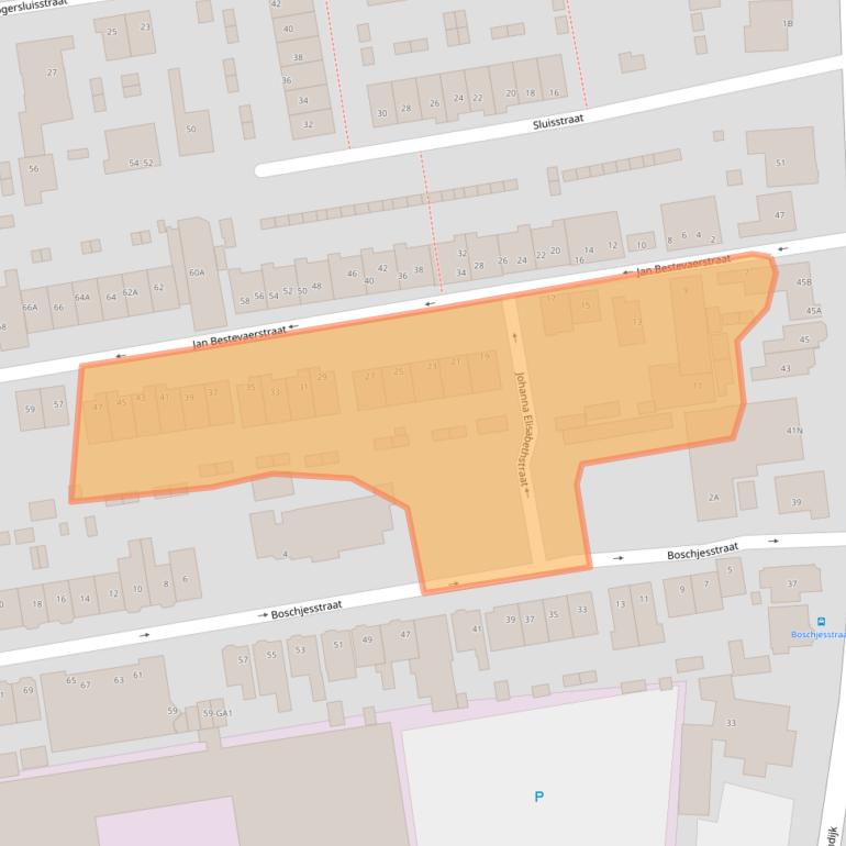 Kaart van postcodegebied 1541KM.